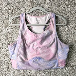 Torrid Sports Bra Womens 3X Longline Low-Impact Performance Core Snake Racerback